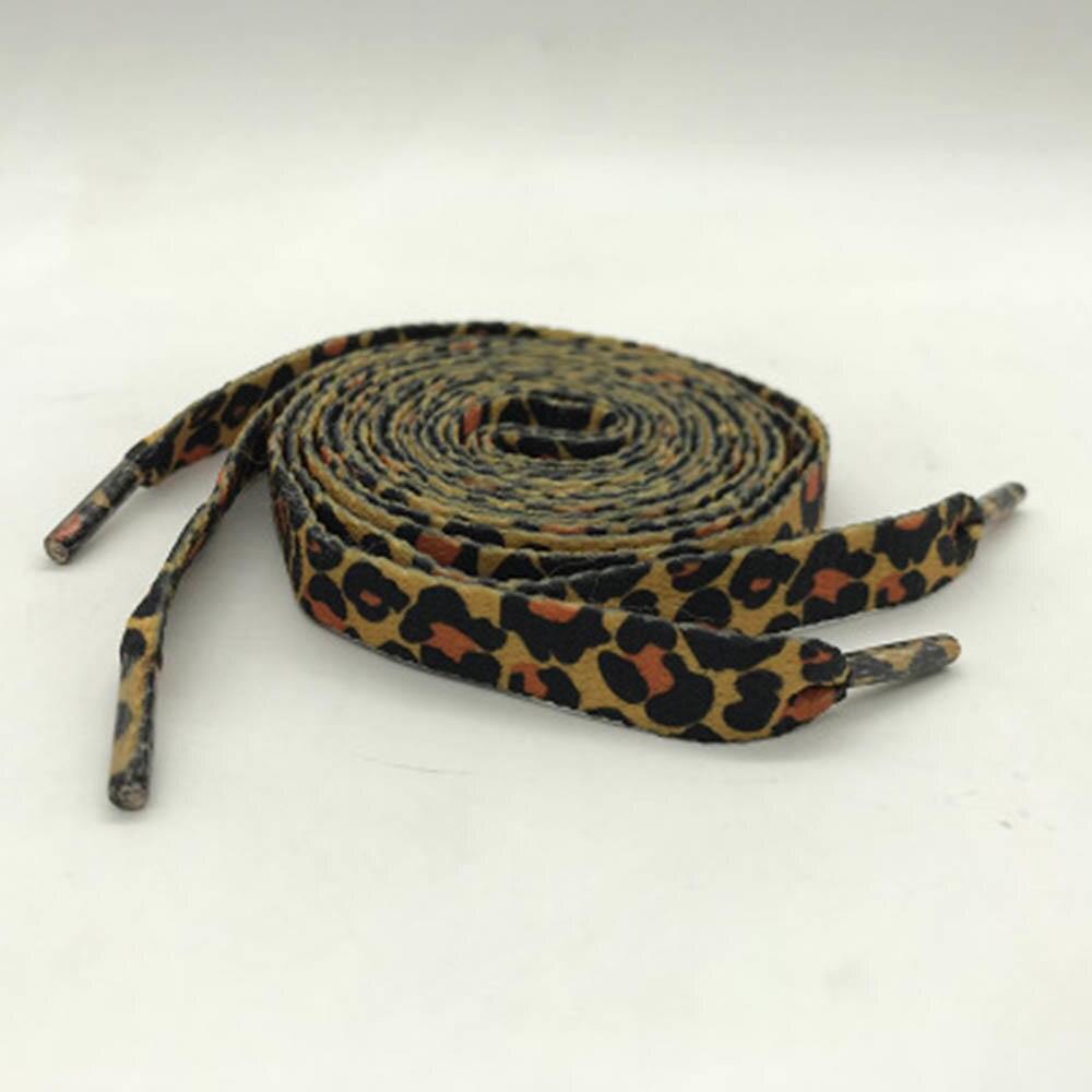 Cordones clásico con estampado de leopardo para hombre y mujer, cordones para zapatillas deportivas, a la , para niños y adultos, 1 par: Default Title