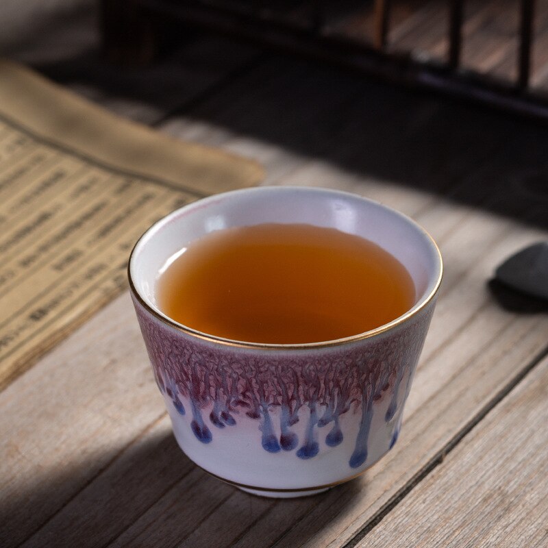 Kung fu tekopp enkelt keramisk tekopp te kopp mester kopp enkelt kopp personlig grov keramikk antikk tekanne tekopper: Tekopp b