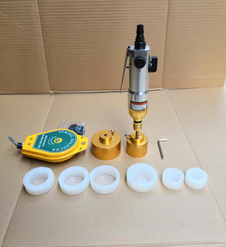 Bottle capping Machine handheld pneumatic power sealing bottles packaging equipment lid capping range 1-50mm