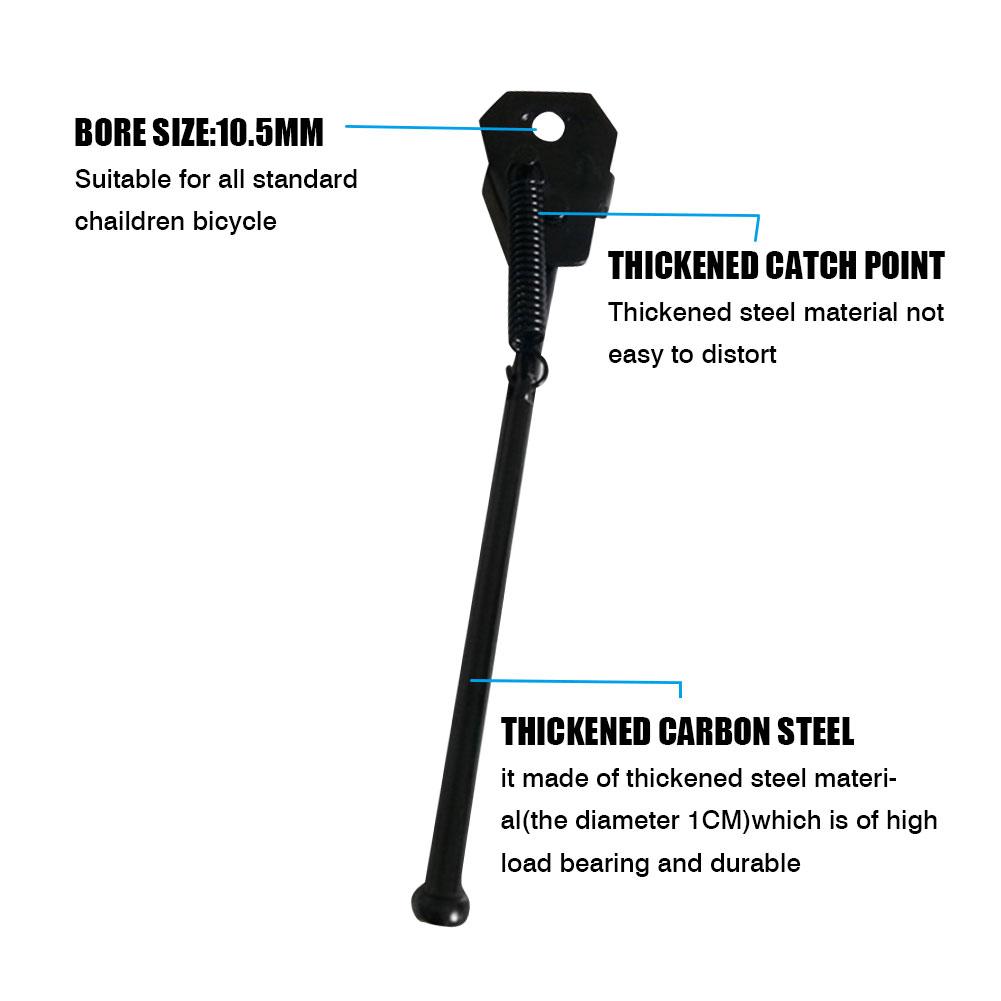 Bike Kickstand Children Bicycle Kickstand Single-Side Stand Folding Rear Mount Bicycle Stand for 12 14 16 18 20 inch Kids Bike