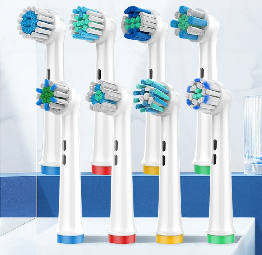 4Stck Dupont Borsten Elektrische Zahnbürste Köpfe Zähne Aufhellen/Tägliche Reinigung/Präzision Reinigung/Weiche Pflege Zähne funktion Für Oral B