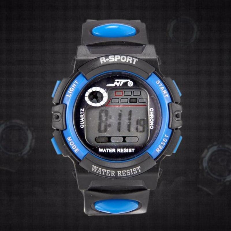 Kindersporthorloge waterdicht digitaal horloge led elektronisch kleuren horloge sport kinderen alarm datum horloges pols waterdicht  s5 i 2