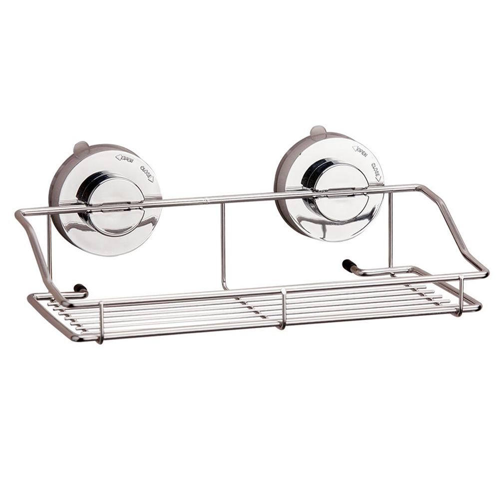 Stainless Steel Storage Rack Holder Wall Mounted Long Shallow Bottle Rack Home Organizer Kitchen Bathroom Toilet Room Shelf