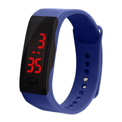 Sport armbånd smarte kvinder ure digital elektronisk damer armbåndsur til kvinder ur kvindeligt armbåndsur hodinky reloges: Mørkeblå