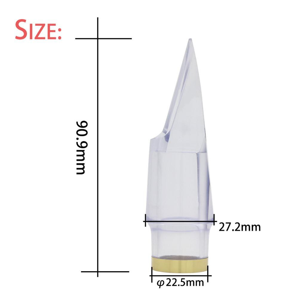 Altsaxofoon mondstuk voor saxofoonspel muziek transparant gouden rand altsaxofoon mondstuk saxofoon onderdelen
