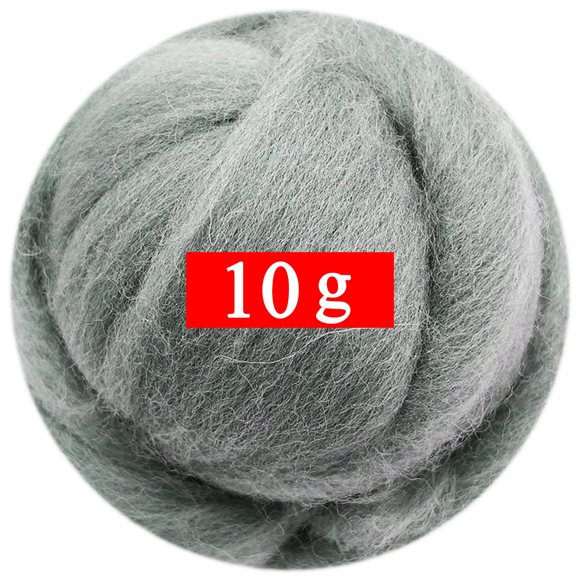 10G Vilten Wol (40 Kleuren) 19 Micron Super Zachte Natuurlijke Wol Fiber Voor Naaldvilten Kit 0.35 Oz Per Kleur (Geen. 6)