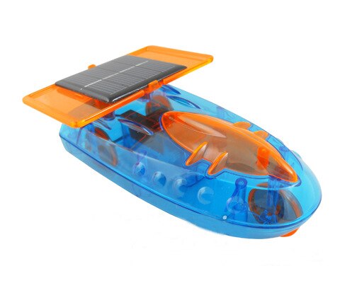 Puzzle DIY Solar Powered Boat Rowing Assembling Toys for Children Educational Toys