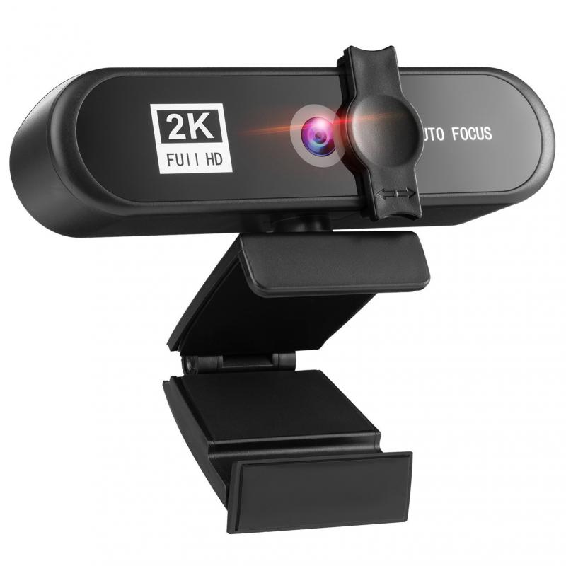 4K Webcam Full Hd 2K Web Camera Voor Pc Computer Laptop Autofocus Lens 1080P Camera Met Microfoon en Statief: 2k