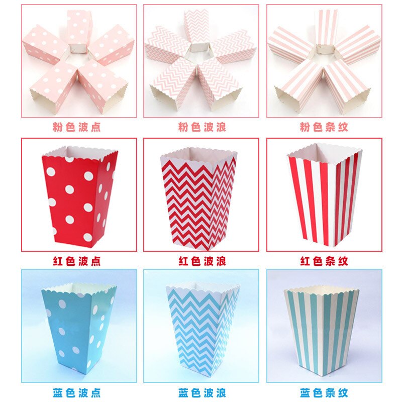 48 Pcs Candy Treat Popcorn Sanck Dozen Verjaardagsfeestje Box.