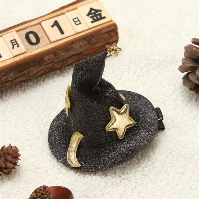 Mini sombreros de Navidad para niños, clip de horquilla, de Halloween, sombrero de mago bonito, tocado, horquilla, suministros de Navidad, TSLM1,