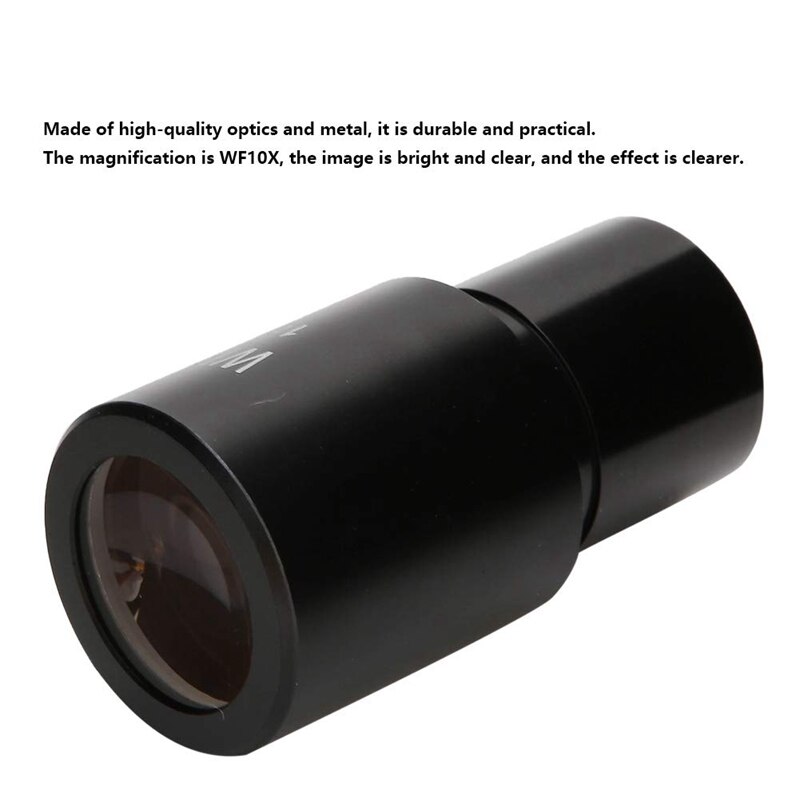 10X Microscope Eyepiece Wide Angle Optical Lenses Adapter Field 18Mm Ocular Lens Standard