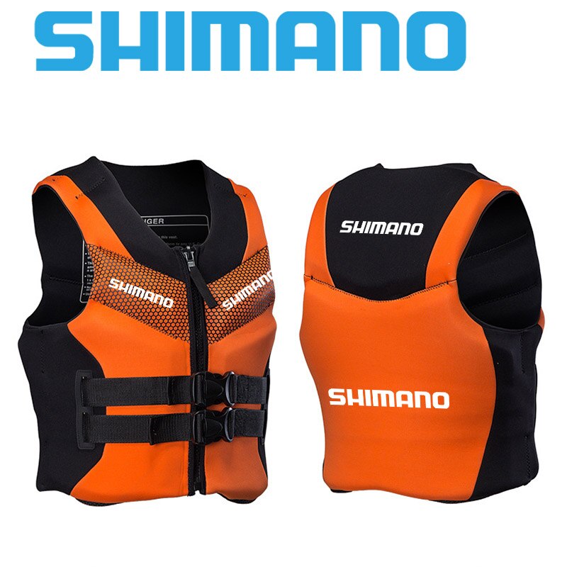 Men SHIMANO Fishing Life Jacket Night Life Vest Multi-function Buoyancy Life Vest 110Kg Outdoors Swimming Sea Life Jacket: Pomarańczowy / 4XL