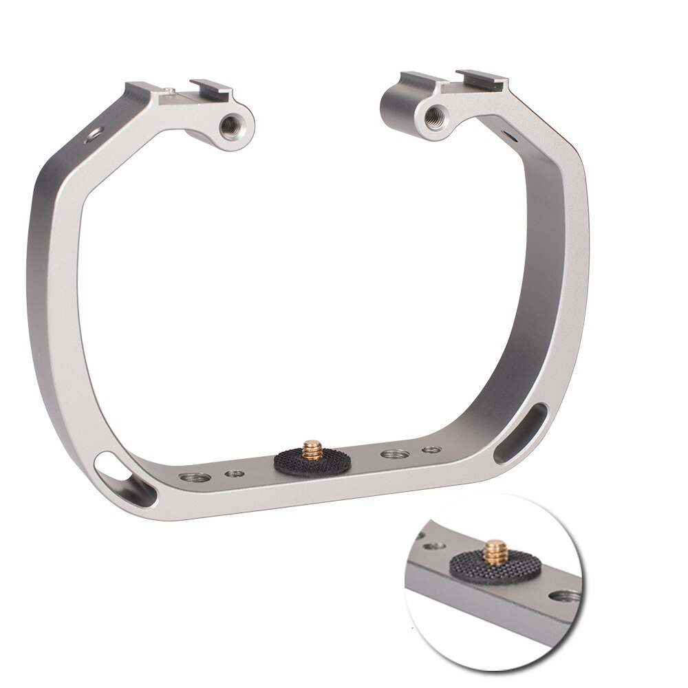Estabilizador de soporte manual de doble brazo, agarre manual para buceo, equipo de fotografía subacuático para Cámara de Acción GoPro Hero Xiaomi Yi