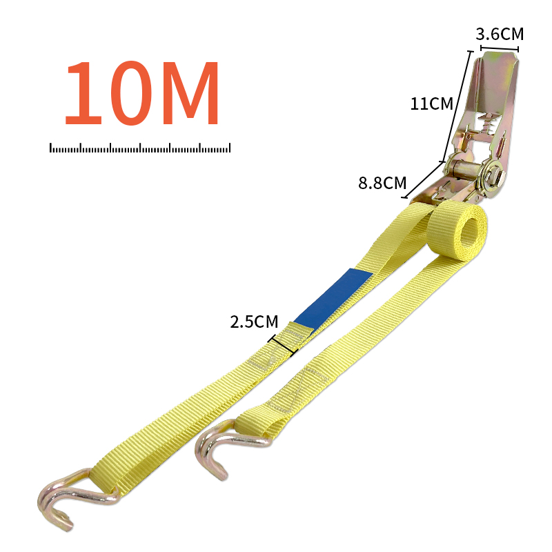 Sangles d'arrimage Sangle à cliquet Bouquets de chariot avec récipient tendeur de cargaison fixe tendeur de toit: Bleu