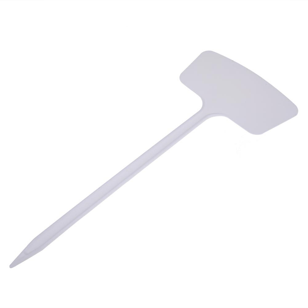 10 st trädgårdsetiketter t-typ trädgårdsskötsel växt sorteringsskylt blometiketter märkstift för trädgårdsprydnader dekoration trädgårdsredskap: 36cm