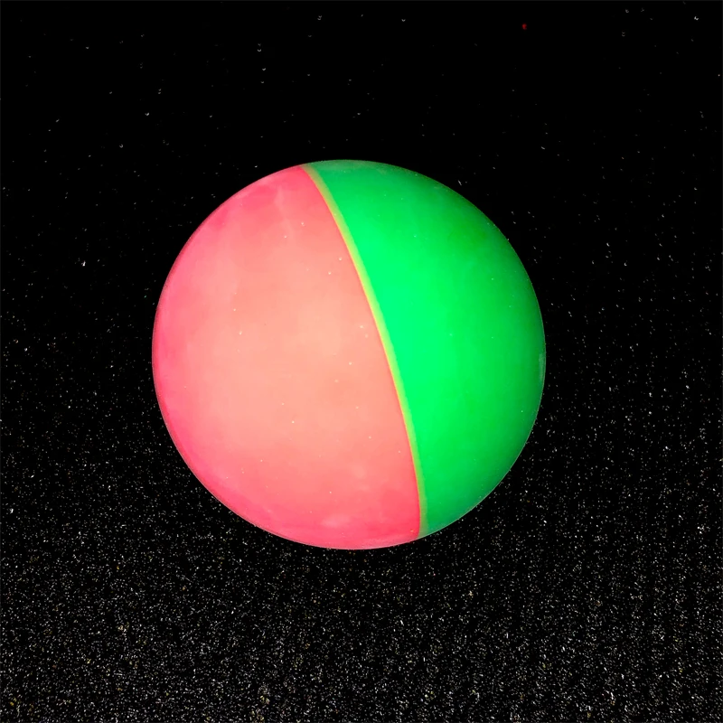 1pc 6cm tofargede racketballer squash lavhastighets gummi hul ball trening konkurranse høy elastisitet hoppende baller