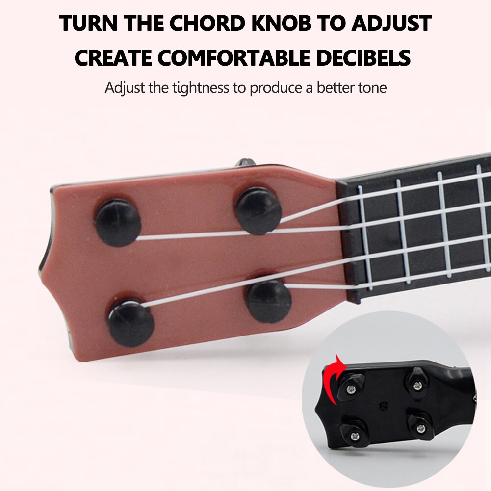 Mini Gitarre 4 Saiten Klassische Ukulele Gitarre Spielzeug Musik Instrumente für freundlicher freundlicher Anfänger FrüHenne Bildung Kleine Gitarre
