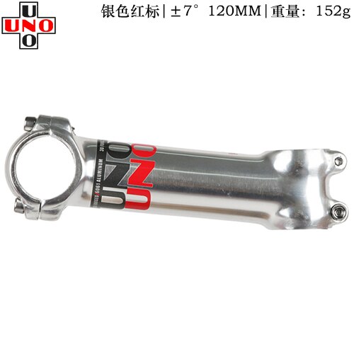 UNO Sliver Bike Stem Ultralight 7 17 35 Degree MTB Road Stem for Fork 28.6 31.8mm 60/70/80/90/100/110/120/130mm Mountain Bicycle: 7 degree 120mm