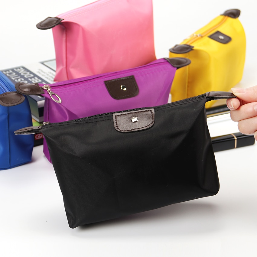 Knoedel Make-Up Tas Effen Kleur Cosmetische Tas Toevallige Multifunctionele Cosmetische Make-Up Toilettas Opslag Handtas