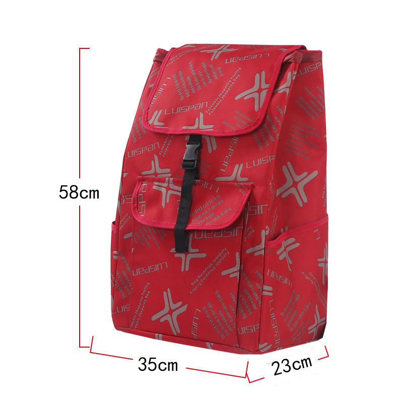 Storage Bags for Trolley Shopping Cart Woman Market Purchase Basket Trailer Portable Cart Large Luggage Bags Foldable Handbag: green