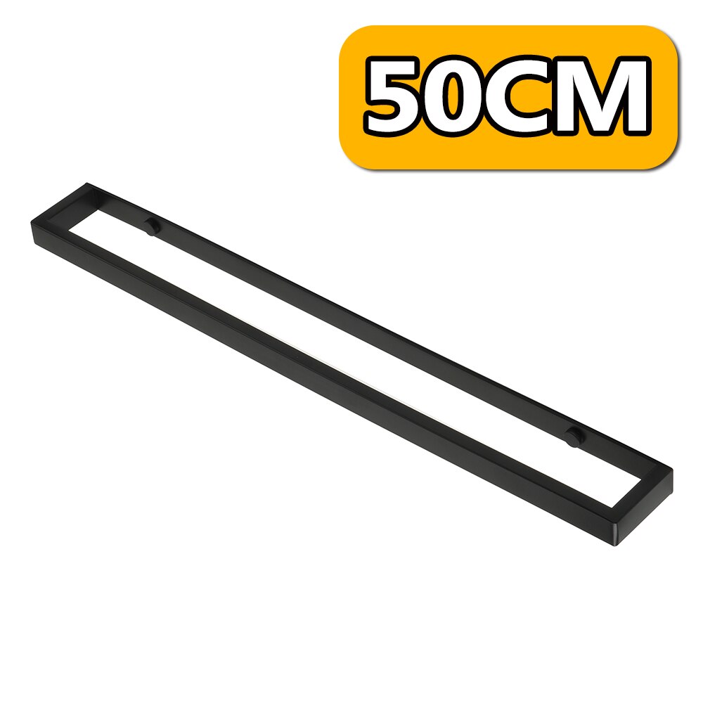20/30/40/50Cm Handdoekenrek Hanger Badhanddoek Houder Muur Opknoping Handdoek 304 Roestvrij staal Badkamer Plank Opbergrek: 50CM