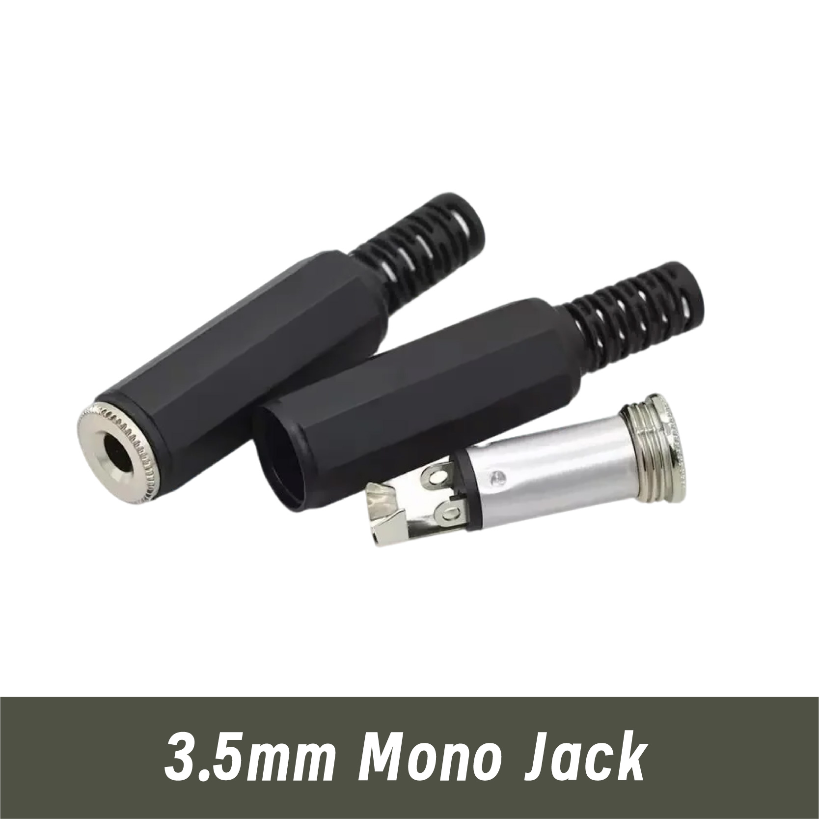 5/20 szt. Gniazdo audio 3,5 mm żeńskie stereofoniczny mononukleoza robić lutowania, adapter elektryczny, czarne: zgniły zielony / 50-79 Sztuk