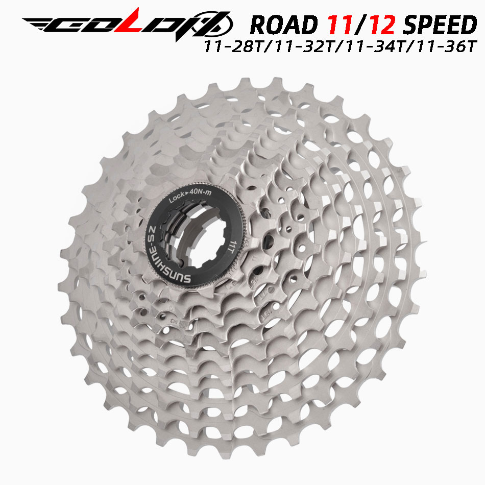 GOLDIX – Cassette de vélo de route CNC ultralégère, 11/12 vitesses k7 11S 12S 28T/32T/34T/36T, pignon pour SHIMANO HG