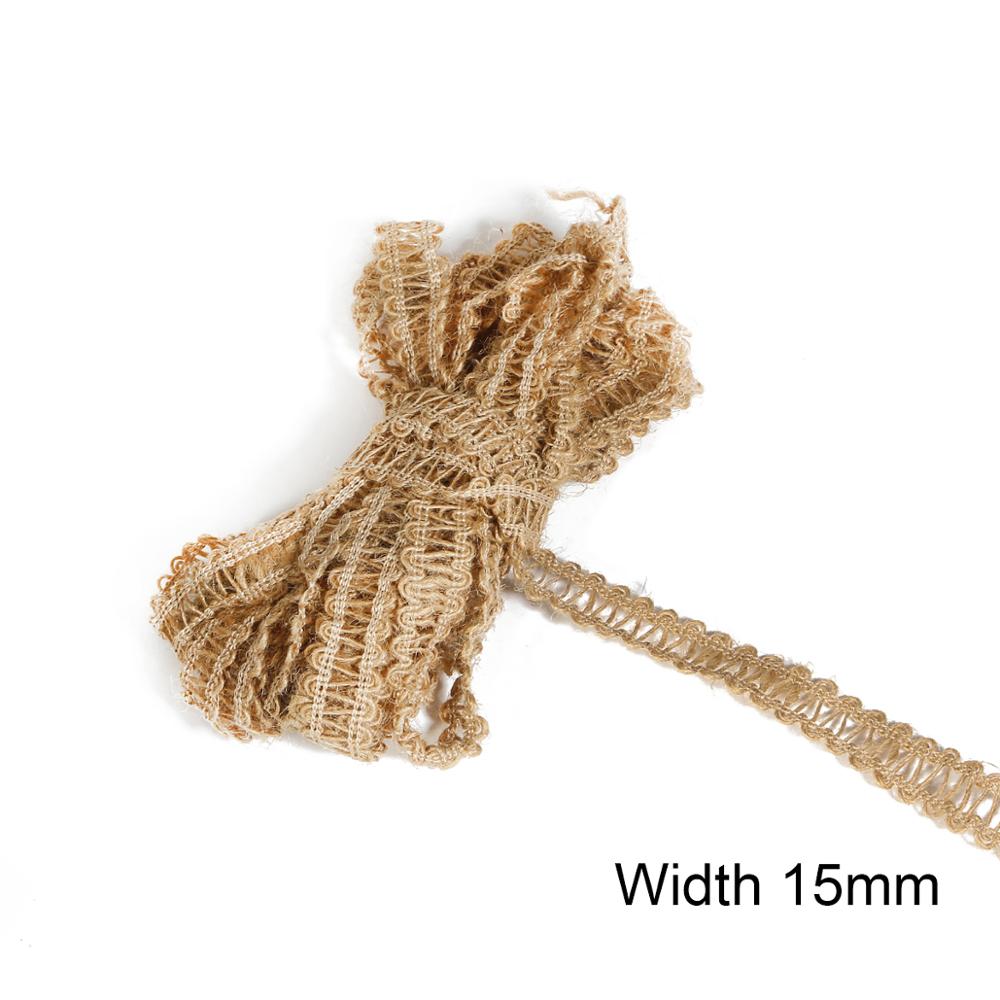 5M DIY Craft Vintage Natural Hessian Jute Twine Rope Wedding Party Burlap Ribbon Decor Home Spool Festival Scrapbooking: Style 8