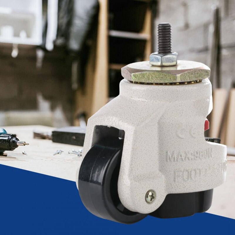 Wheel for Trolley 4Pcs Heavy Duty Level Adjustment Caster Threaded Stem Industrial Roller Wheel Caster Wheels Furniture Support