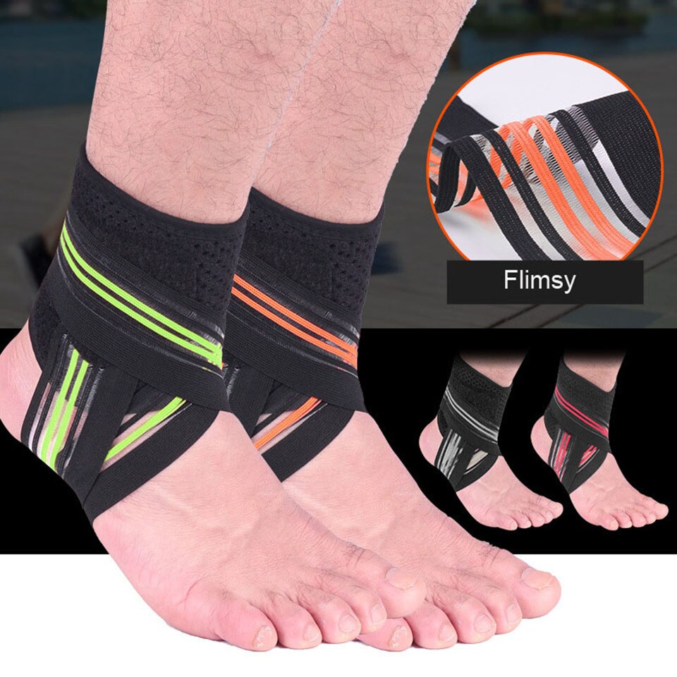 Kokossi uma peça de proteção futebol tornozelo apoio basquete tornozelo cinta compressão cinta cinto tornozelo protetor