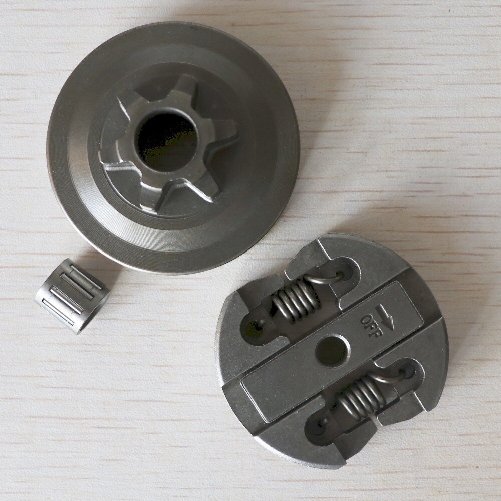 Tambour d'embrayage et roulement à aiguilles adapté à la tronçonneuse chinoise 2500 25CC