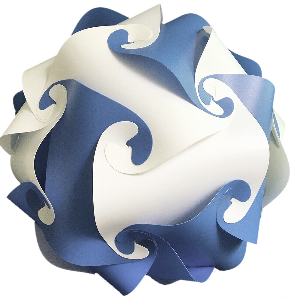 Modern Lustre Led Puzzle Chandelier Lighting Ceiling Chandeliers Lamparas Hanglamp Suspension Luminaire Lamp: White Blue