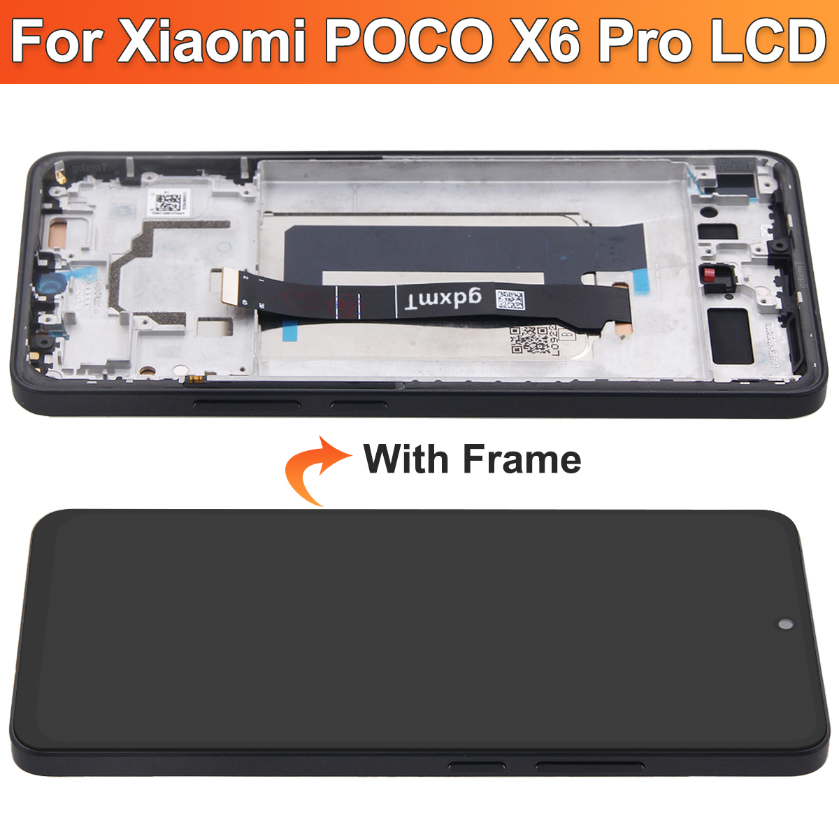 6.67" AMOLED For Xiaomi Poco X6 Pro Lcd Display Touch Screen Digitizer Assembly Replacement For PocoX6 Pro 2311DRK48G Display
