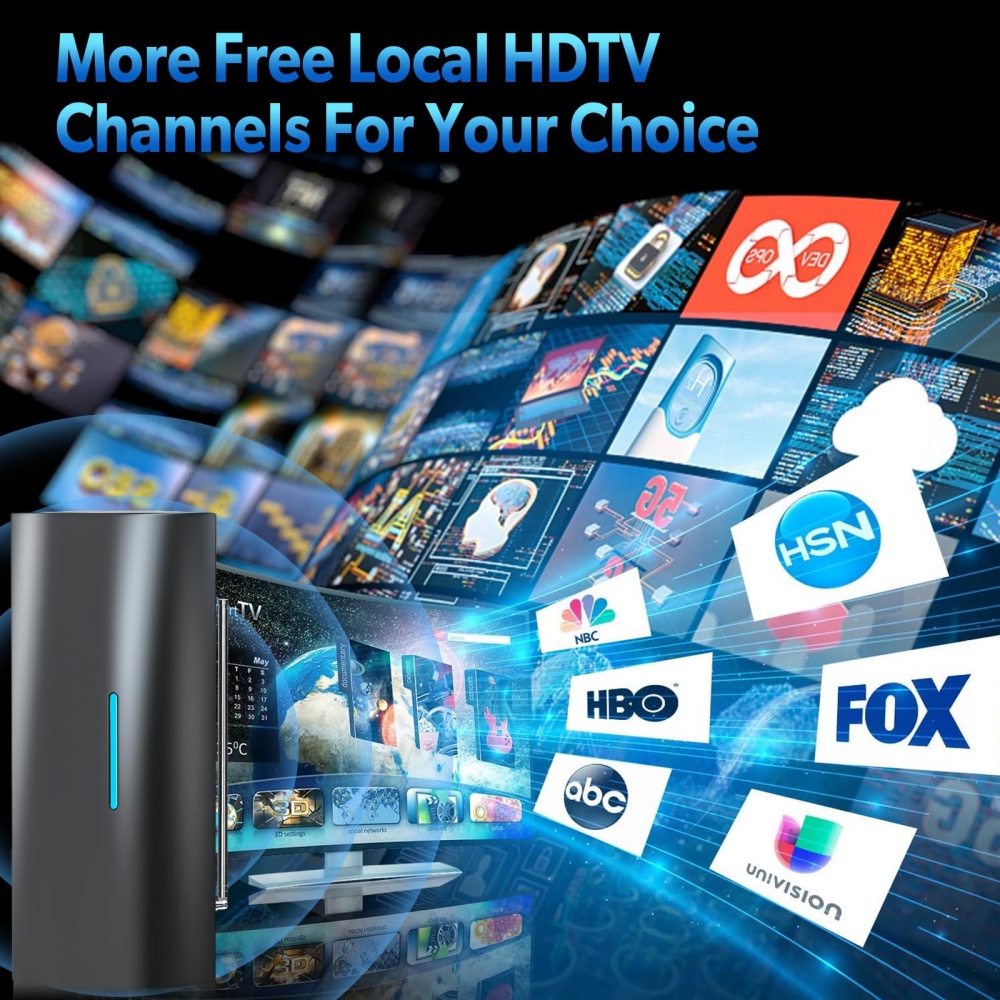 VUELVE Indoor And Outdoor TV Antenna With Pull Rod And Amplifier Strong Signal TV Antenna for Free Receiving TV Programs