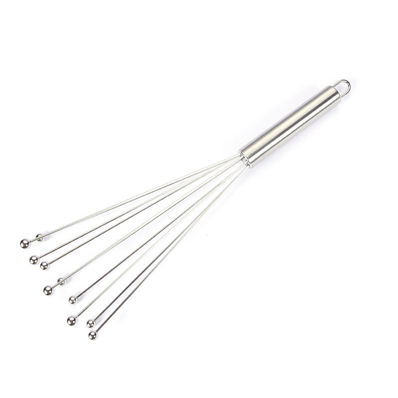 Nubecom Handmatige Eierkloppers Garde Mixer Crèmemeel Blending Tool Ei Whipper Roestvrijstalen Eierklopper Duurzame Keukengadgets: GRIJS