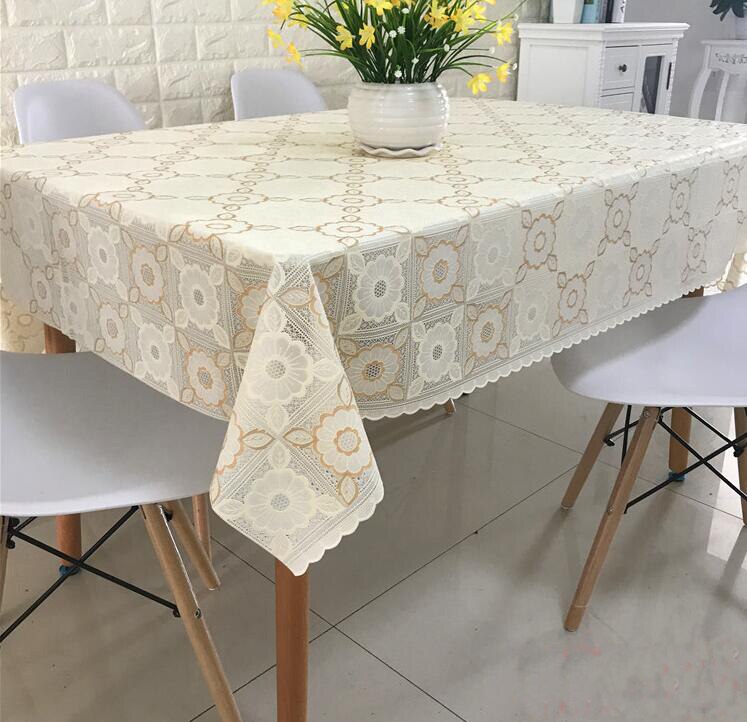 Fyjafon Tafelkleed Pvc Warmte Bescherming Pastorale Tafelkleed Waterdicht Oilproof Tafel Dekken 100*137/137*137/137*180/137*200: Pattern 1 / 137*180 cm