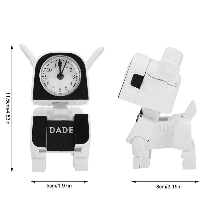 Leuke Cartoon Misvormde Hond Klok Wake Up Wekkers Timer Digitale Klok