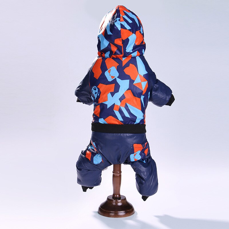 Vinter hundkappa kläder för chihuahua mops tjock varm överall för hundar små hundkläder s-xxl husdjur outfit kläder: Orange / L