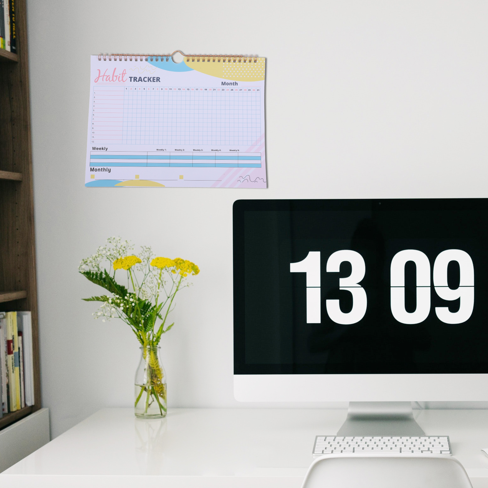 Gewoonte Tracker Planner Doeldagboek Trainingsschema Bureaukalender Fitness Tracker Dagelijkse Planner Stemmingstracker Gewoonte Dagboek Doelen