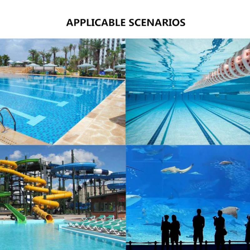 Pool Floating Chlorine Dispenser With Thermometer 7" Diameter Floater For Indoor &amp; Outdoor Swimming Pools Spa Tub