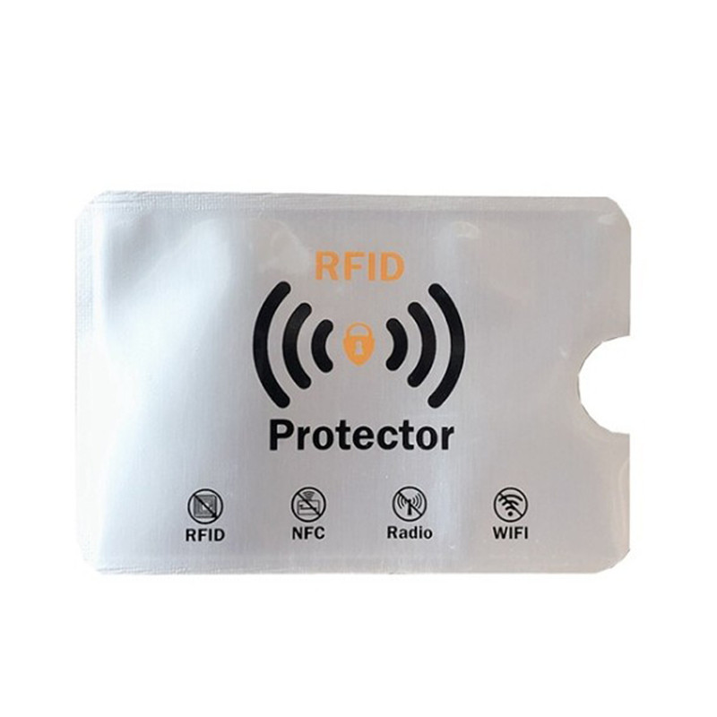 10PCS Credit Card Protector Secure Sleeve RFID Blocking ID Holder Foil Shield Bank Card cover Sleeve Wallet