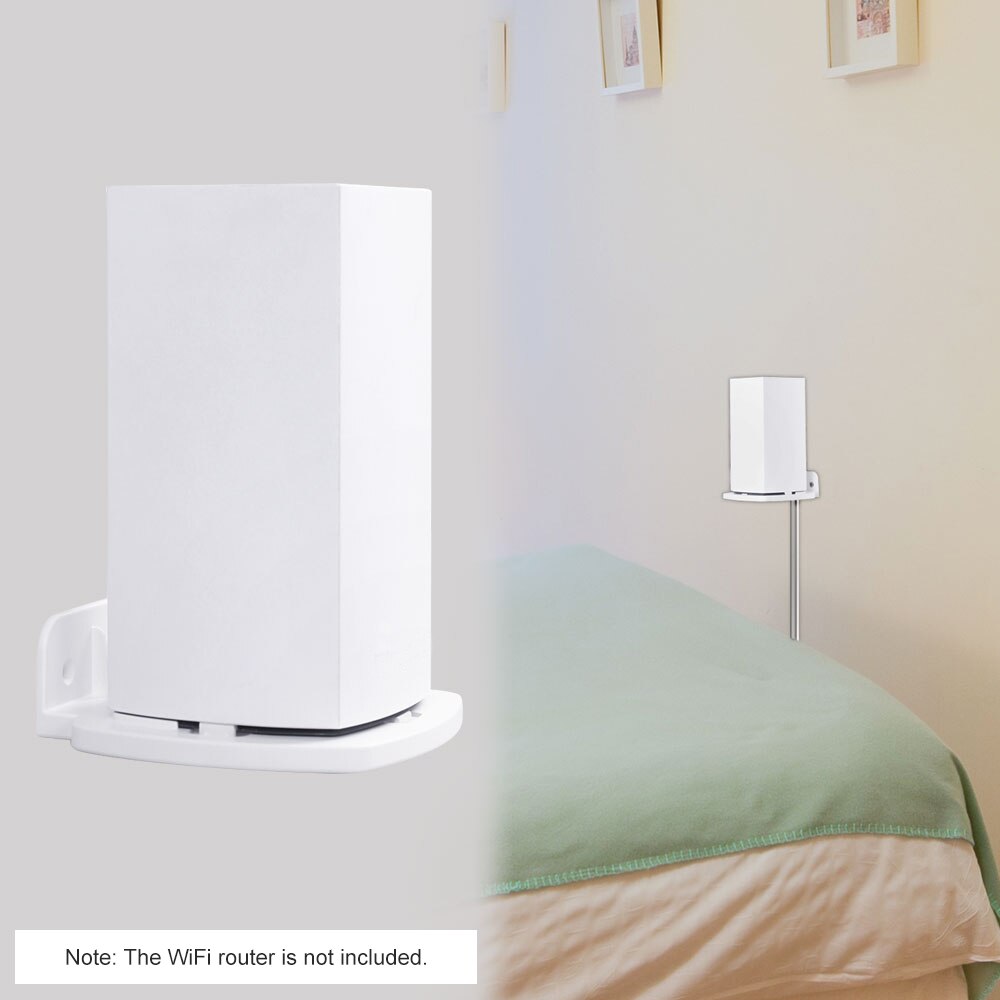 Wall Mount Bracket Holder Stand for Linksys Velop Dual-Band WiFi Router Protective Holder White Bracket Stand