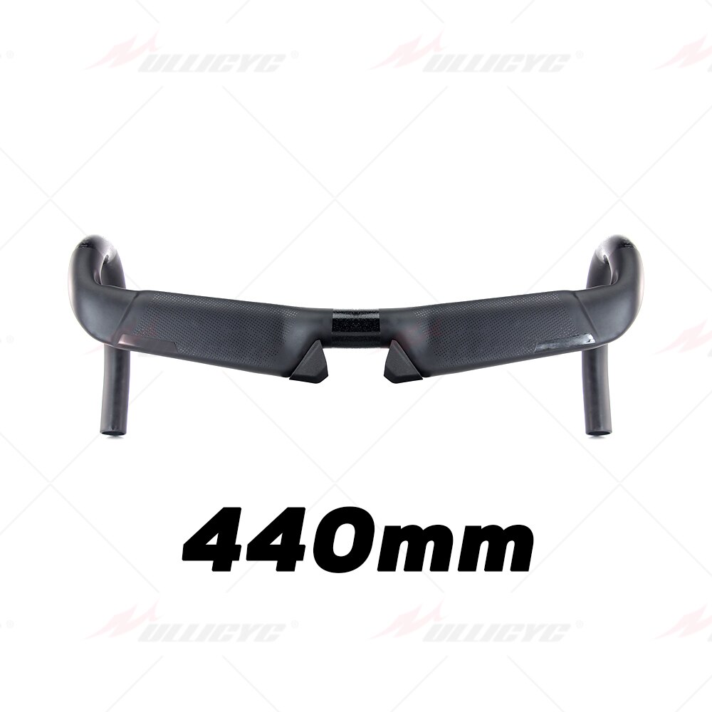 Carbonio integrato manubri S-W Aerofly carbonio manubrio opaco 31.8*400/420/440mm con attacco manubrio in lega VG 90/100/110mm: Handlebar 440mm
