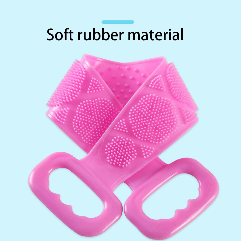 Elastic Back Massage Scrubber Scratching Back Towel Bath Belt Body Exfoliating Massage for Shower Body Spa Cleaning Shower Strap