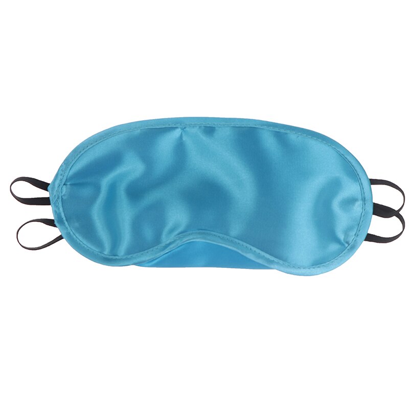 Antifaz para dormir de seda de viaje y con los ojos vendados, suave, con correa elástica, para dormir por la noche, 1 Uds.: blue