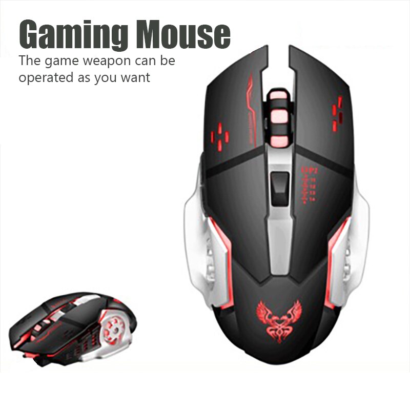 2.4g USB Wireless Bluetooth Mouse For PC Computer Mouse Gamer Backlight Rechargeable Silent Mechanical Gaming Mouse For Laptop