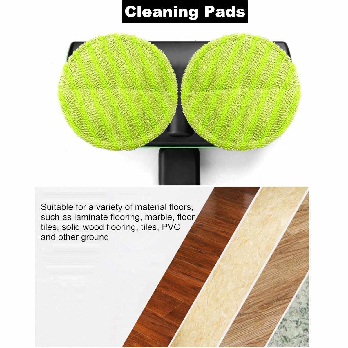 Rechargeable Floor Wiper Wireless 360 Degree Rotary Electric Cordless Floor Mop Home Cleaner Scrubber Polisher