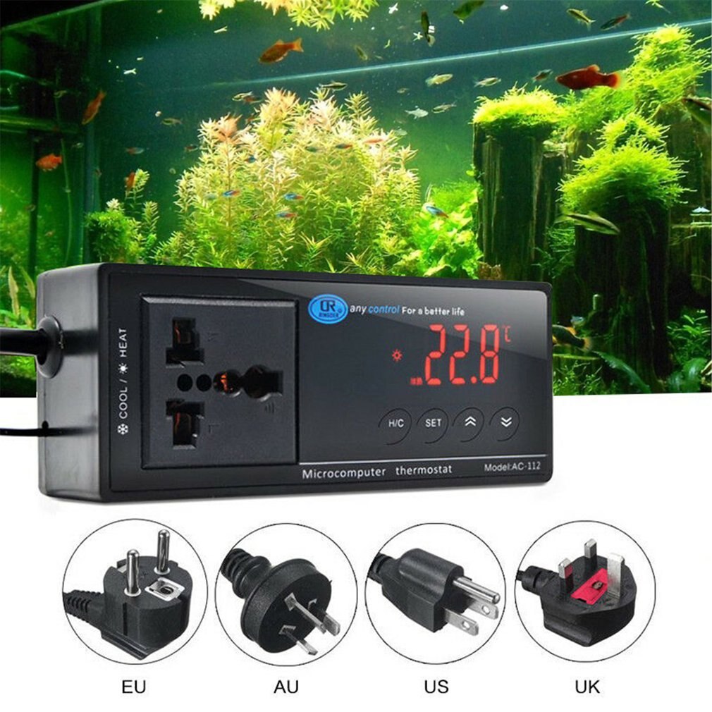 AC112V Aquarium Reptile Temperature Controller Di... Grandado