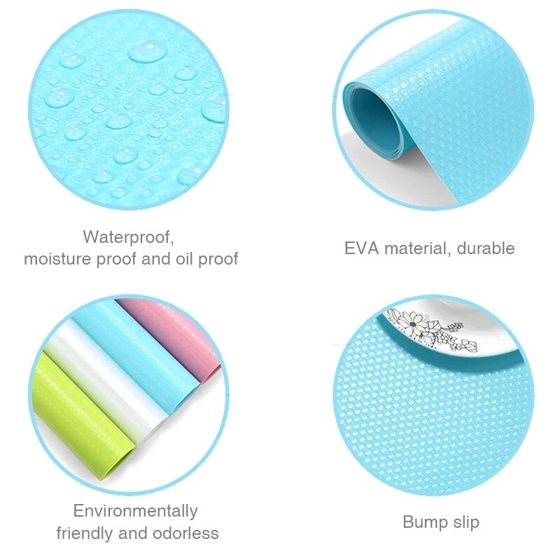 wiederverwendbar Regal Liner Kontakt Papier Kabinett Matte Schublade Matte Feuchtigkeit-nachweisen wasserdicht Staub nachweisen nicht-Unterhose Geschirr Pad