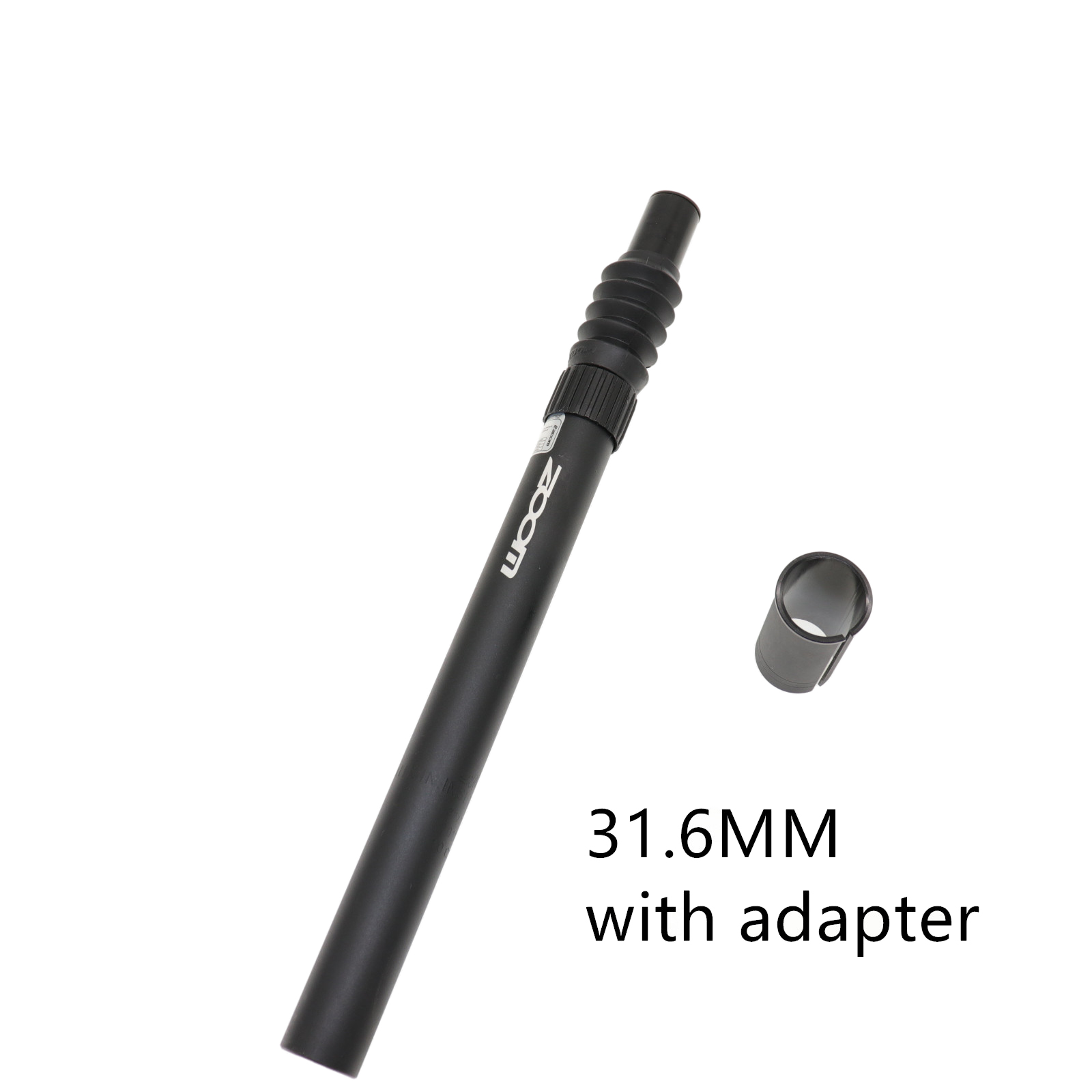 Zoom suspension amortisseur tige de selle vtt vélo tube vélo de route tige de selle 25.4 27.2 28.6 30.9 350mm vélo tige de selle de vélo: 31.6 avec adaptateur